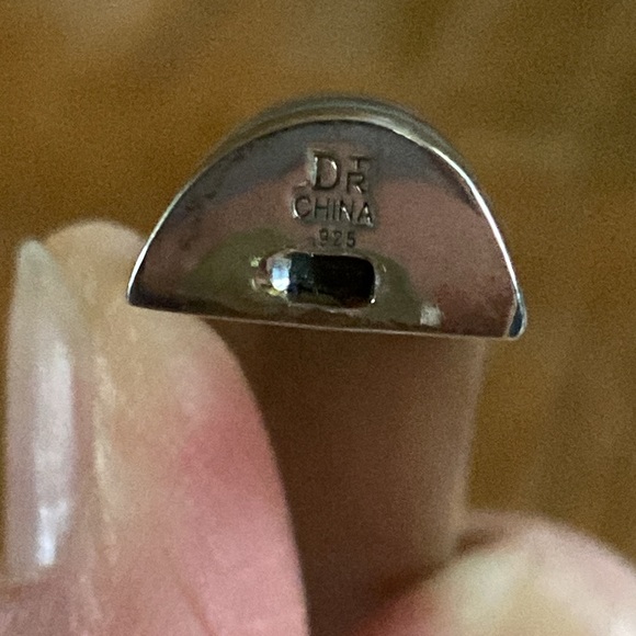 Jay King Mine Finds Rainbow Calsilica Hinge Bangle with Sterling Silver Inlay - Picture 4 of 6